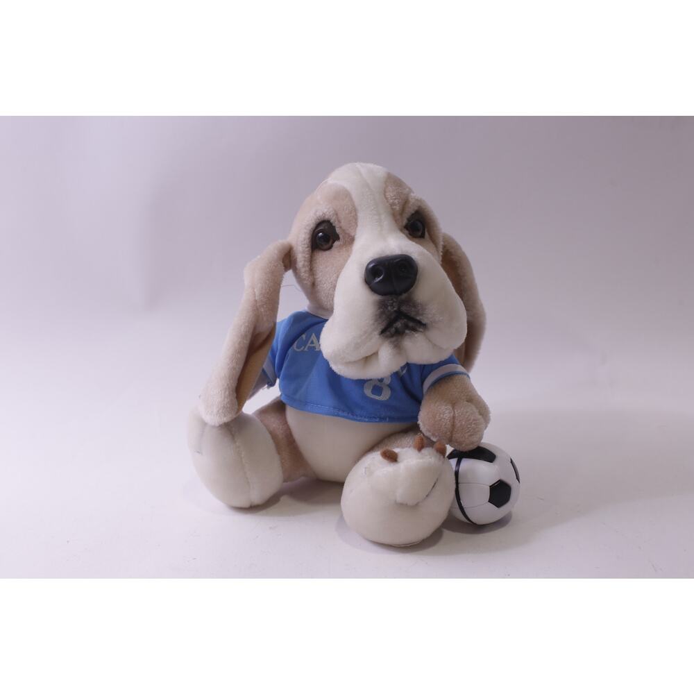Basset Hound, Soccer Player, Plush, Campeon, Blue Shirt, Sports, ~ 250826-WH 540